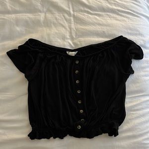 H&M Off-The-Shoulder Crop Top